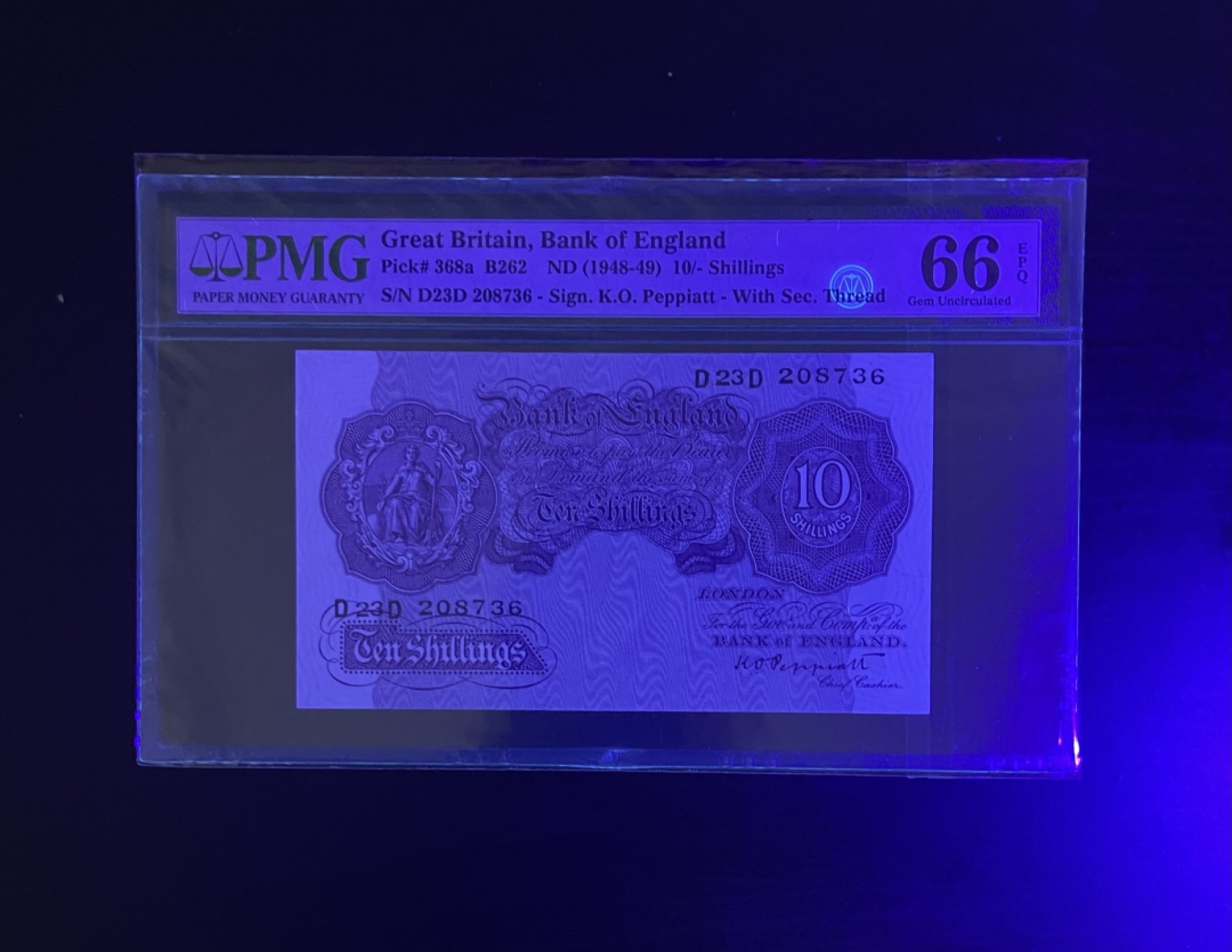 【丑猫0911】今晚7点整，自动快拍 英国紫色10镑【冠军分，全球唯一】