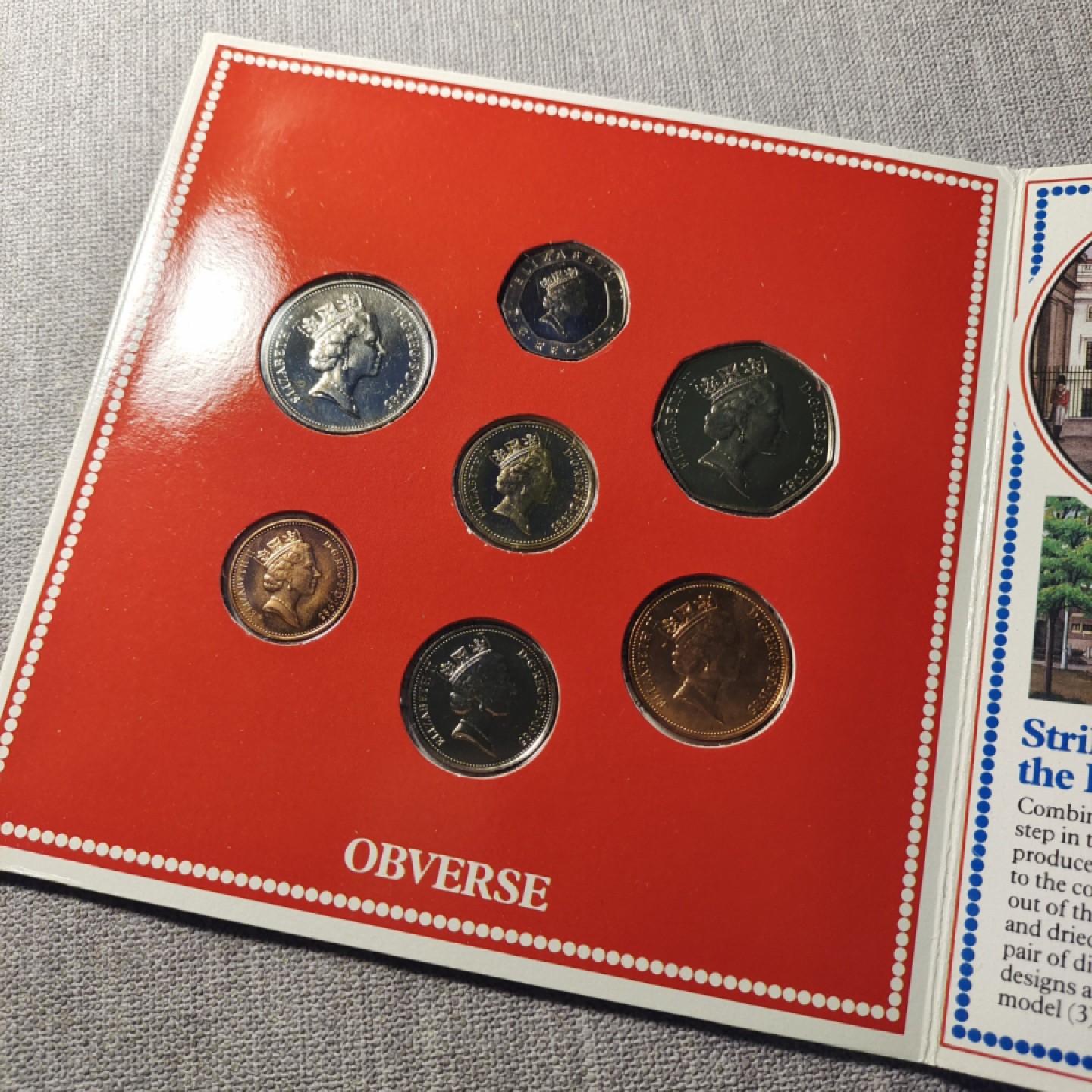 【丑猫0911】今晚7点整，自动快拍 85英国全套硬币(全新官封)