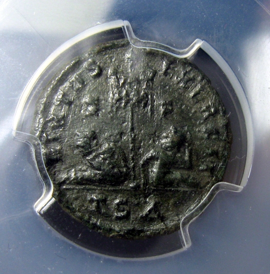 古罗马铜币,克里斯帕斯,316-324,1富利,18.8mm3.1g,闻德评级R0531hx