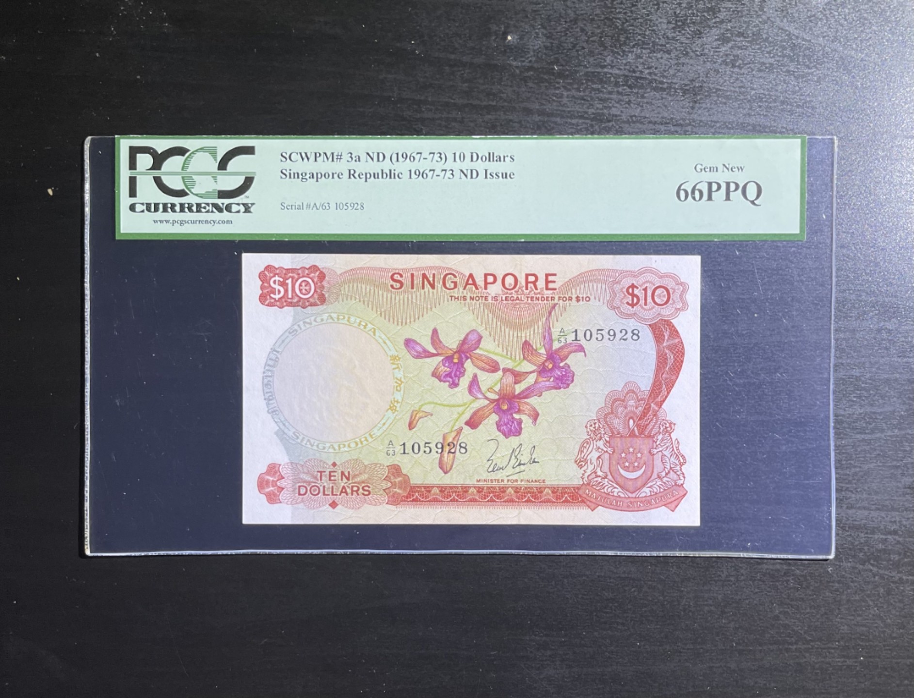 【丑猫0911】今晚7点整，自动快拍 新加坡10元紫兰花(靓号无47)