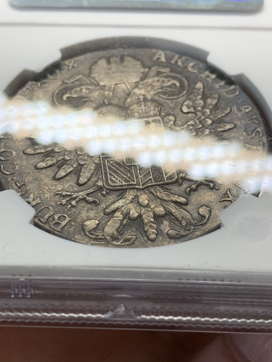 《竞宝斋》第93场-本周日，周一2场连拍（全场不限金额包邮） NGC XF45  1780年 奥地利 大奶妈 泰勒大银币  后铸 双须版 原味包浆难得