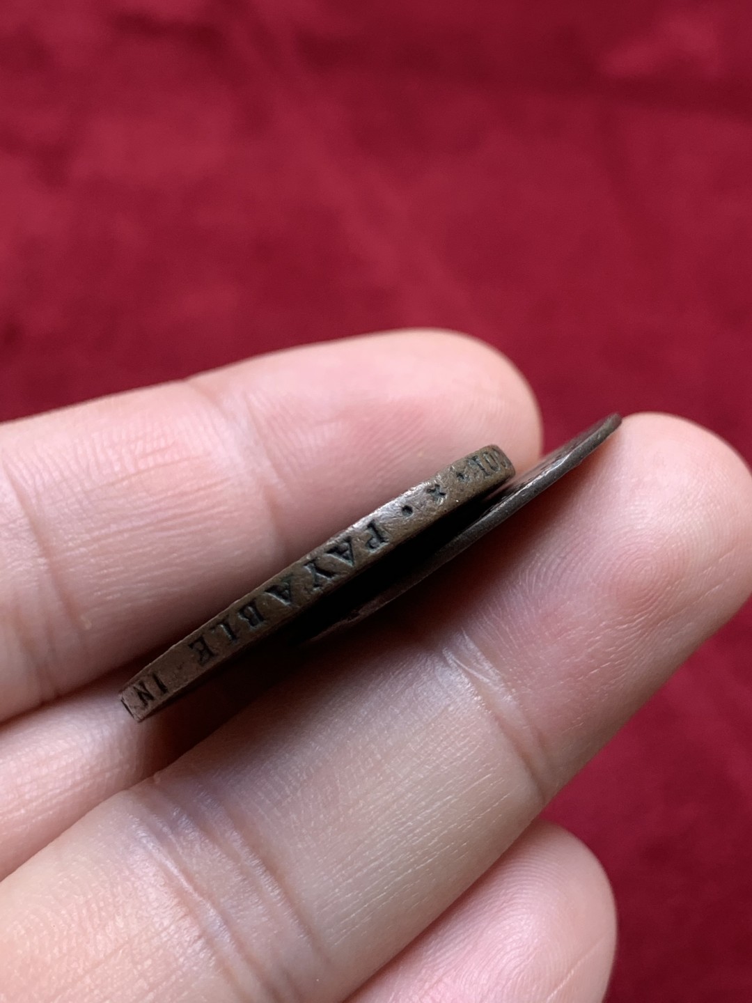 《竞宝斋》第93场-本周日，周一2场连拍（全场不限金额包邮） 英系代币两枚  1788利物浦半便士铜币/爱尔兰地区铜代币 1788超厚  爱尔兰代币少见