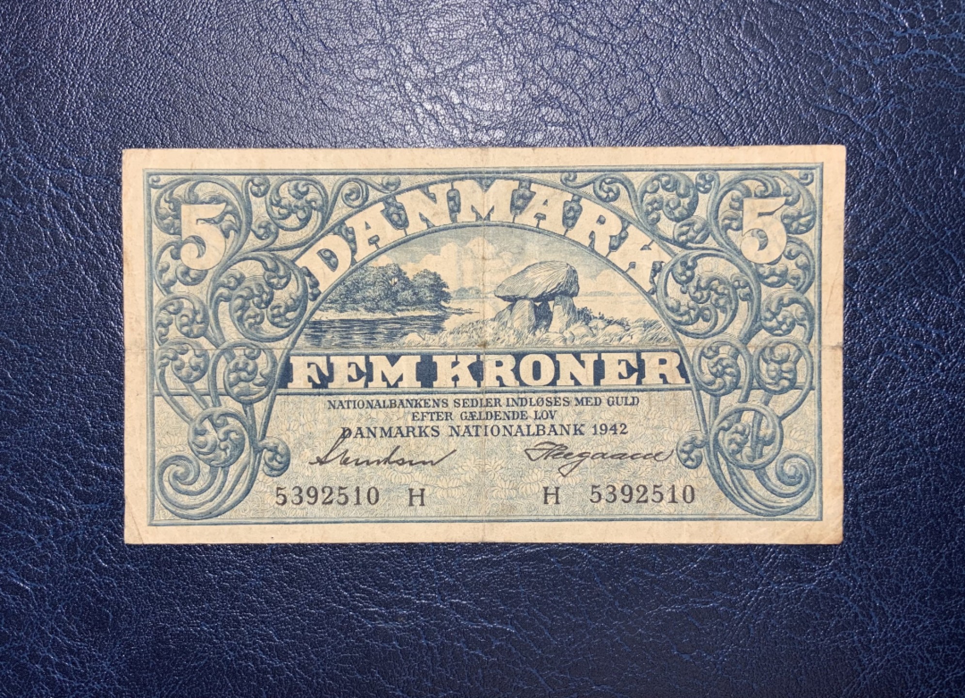 收藏联盟Quantum Auction 第189期中秋拍卖(已更新) 丹麦1942年5克朗 非全新 品相F