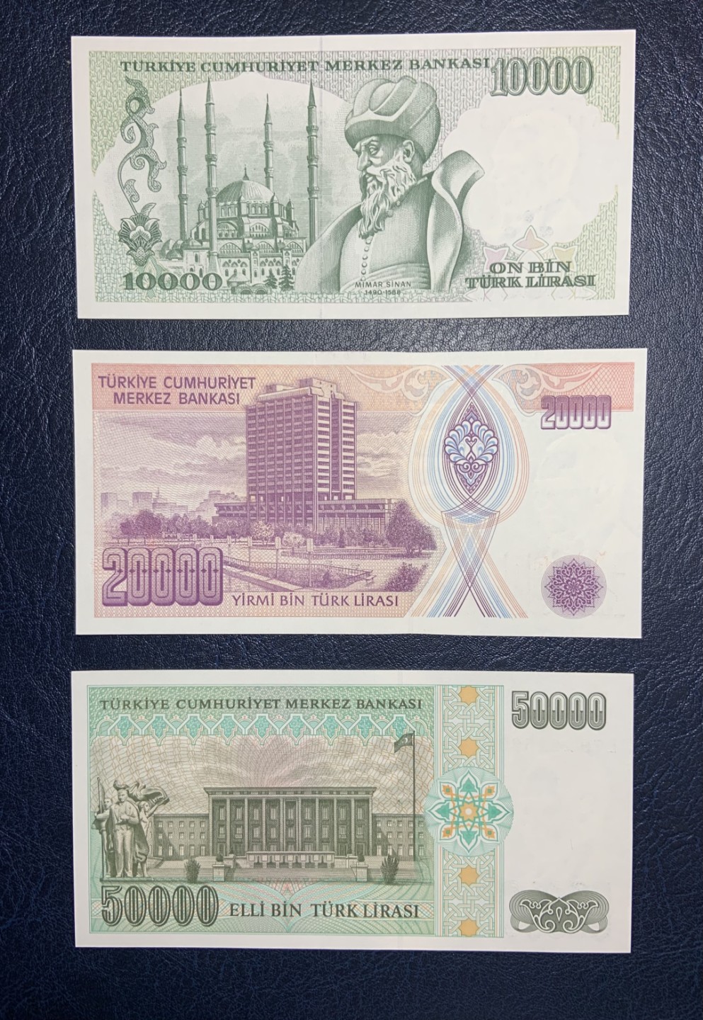 收藏联盟Quantum Auction 第189期中秋拍卖(已更新) 土耳其1970年100—50000里拉一套 品相全新UNC 绝品