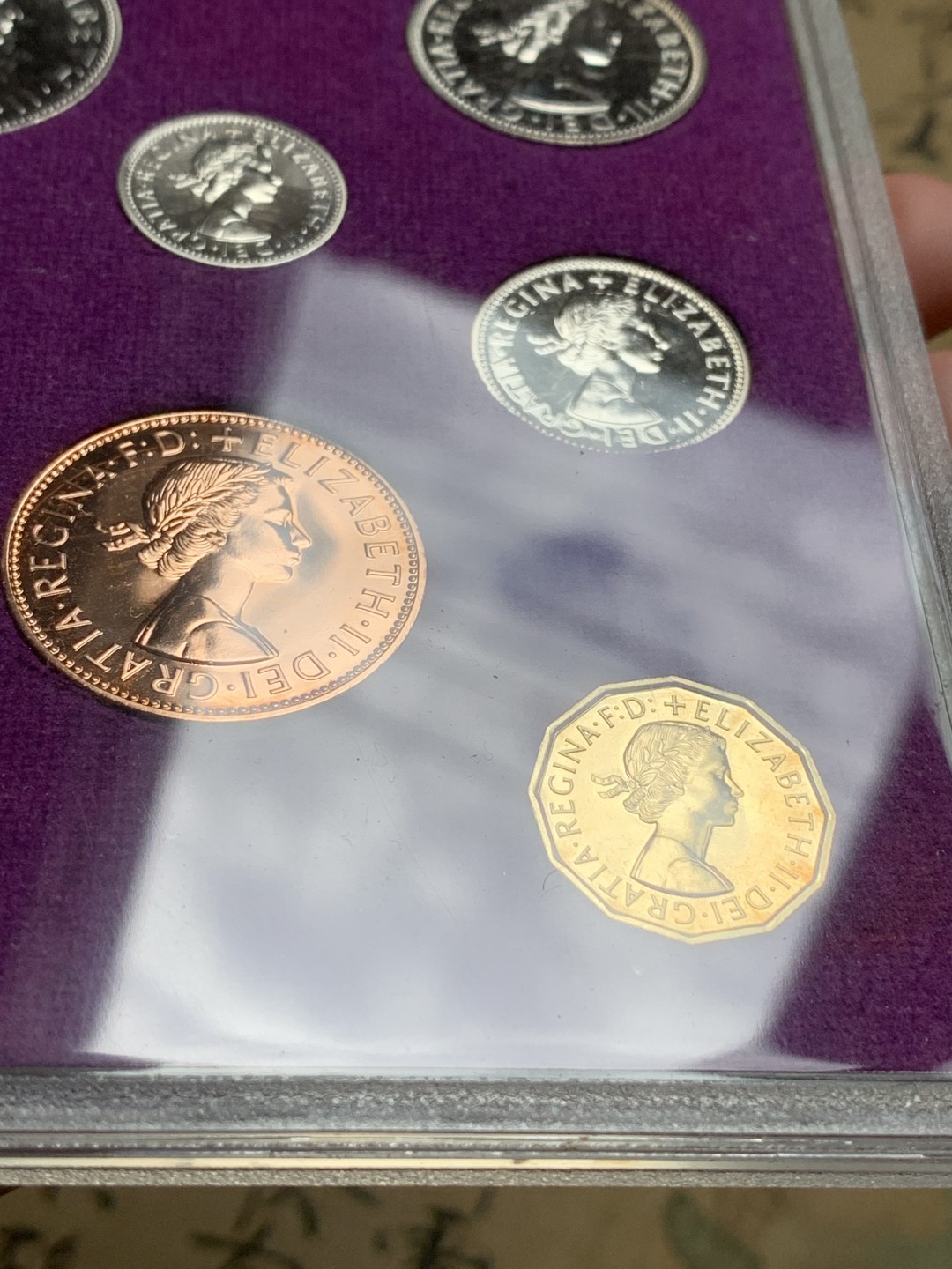 《竞宝斋》第93场-本周日，周一2场连拍（全场不限金额包邮） 英国 1970年 原盒原证 关门年份 最后一套12进制英国套币 随后发行10进制新便士体系艺精湛 潜力品种