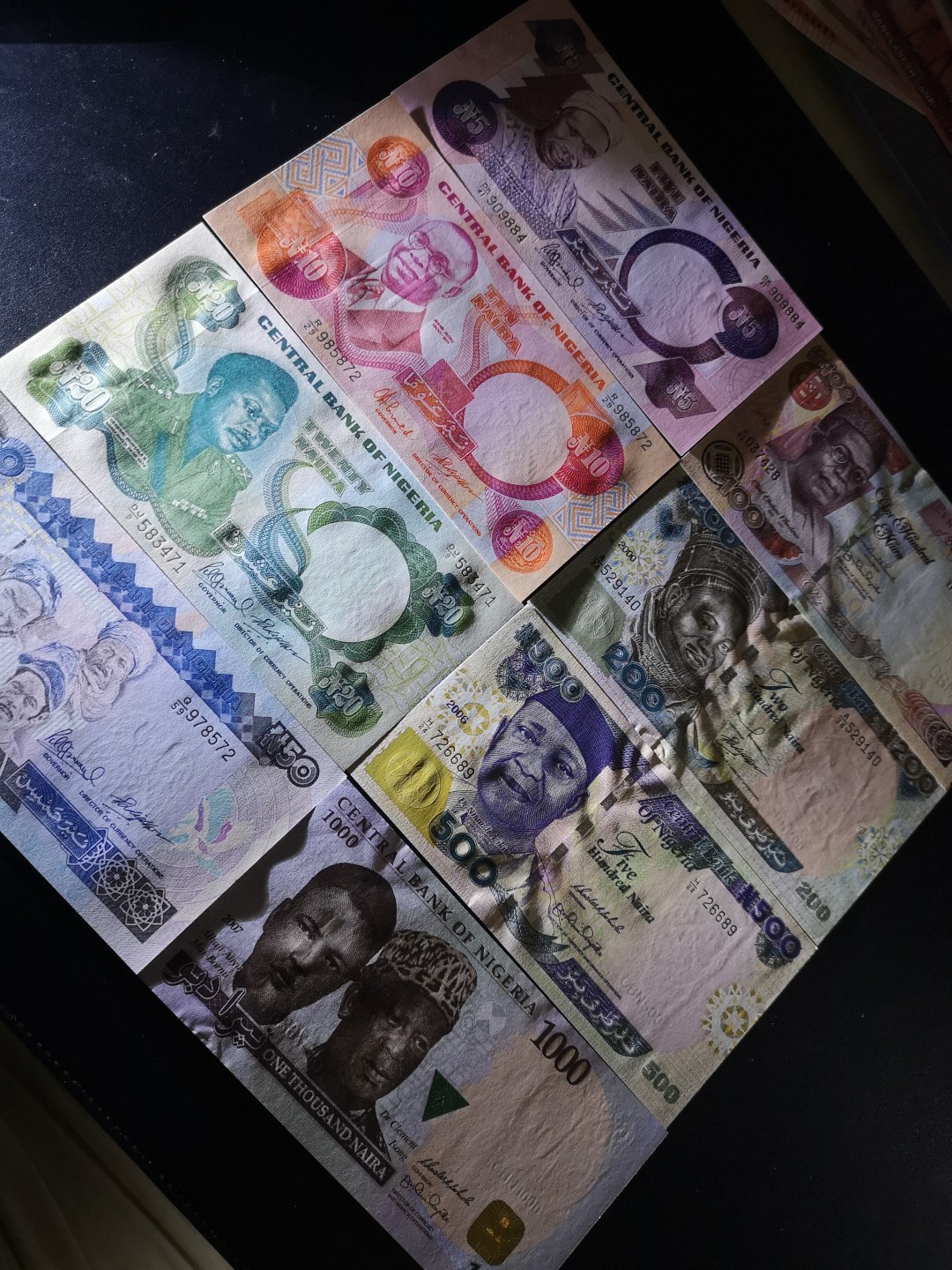 《外钞收藏家》第二百零一期 尼日利亚一套八张 全新UNC