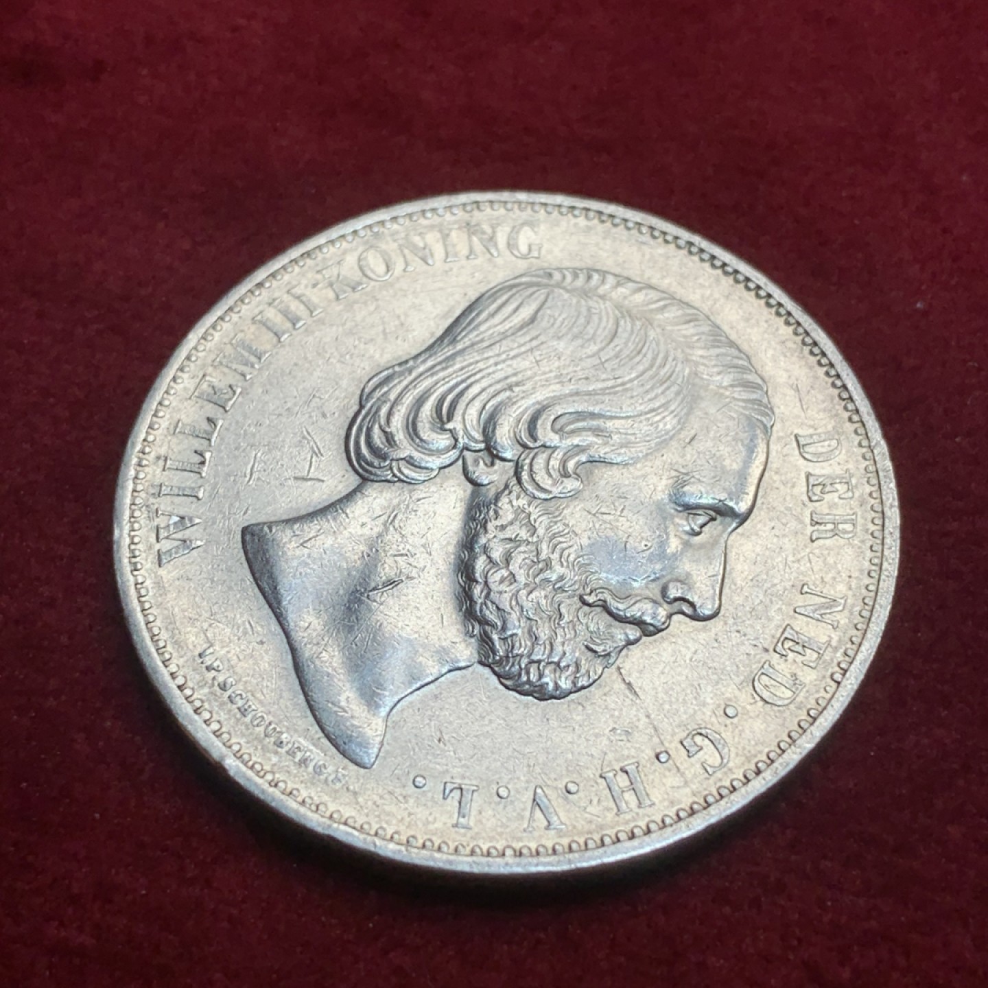 《竞宝斋》第93场-本周日，周一2场连拍（全场不限金额包邮） 荷兰 1872年威廉三世 2.5盾大银币 945高银