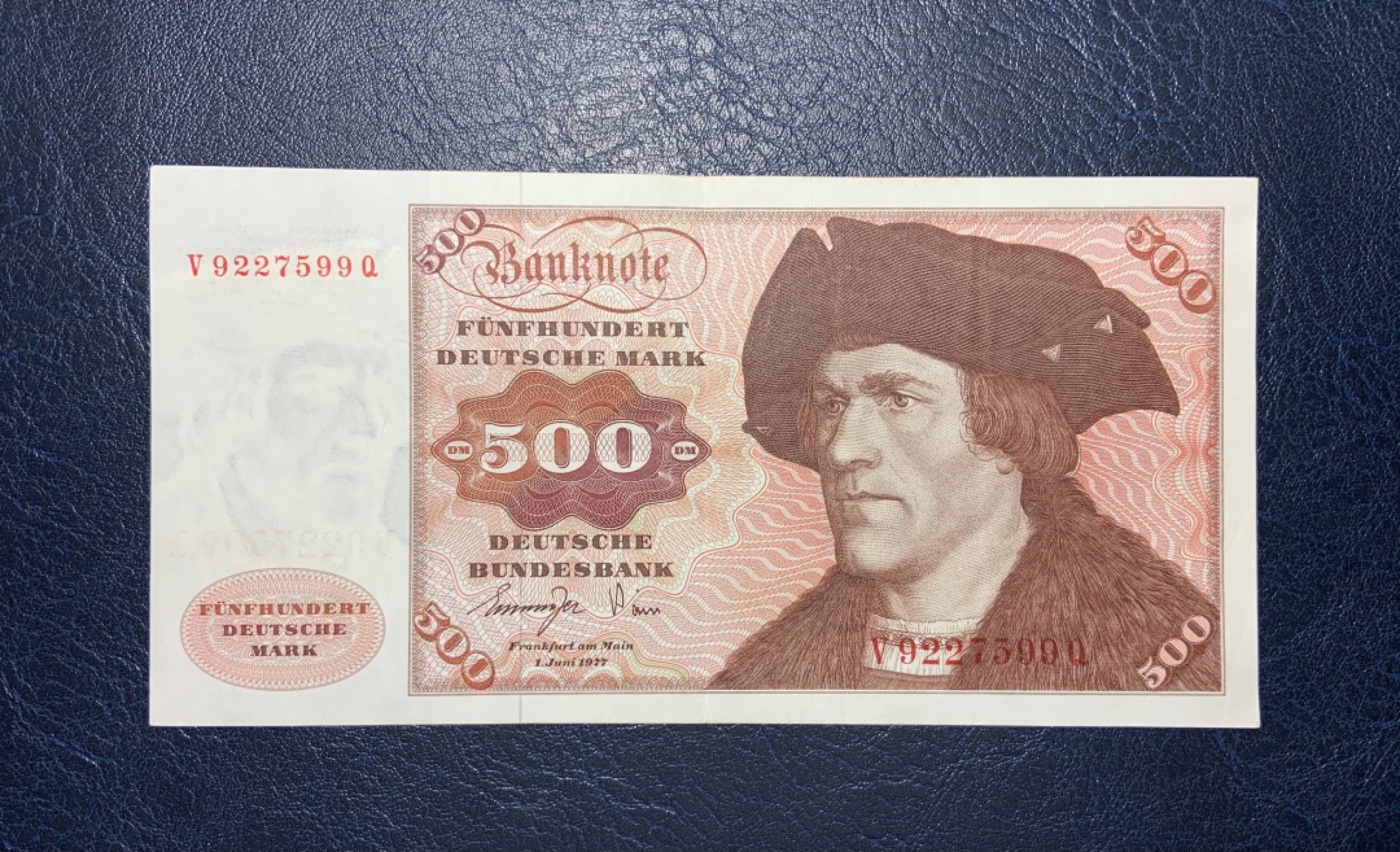 收藏联盟Quantum Auction 第189期中秋拍卖(已更新) 德国联邦1977年500马克 非全新 品相XF-VF