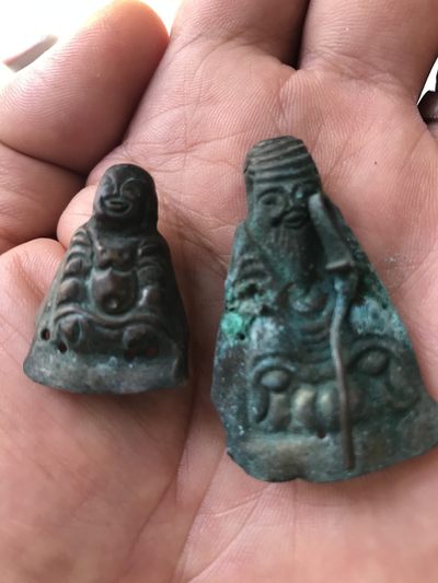 缤纷诚信拍633期 镏银小银人两个一起拍包老