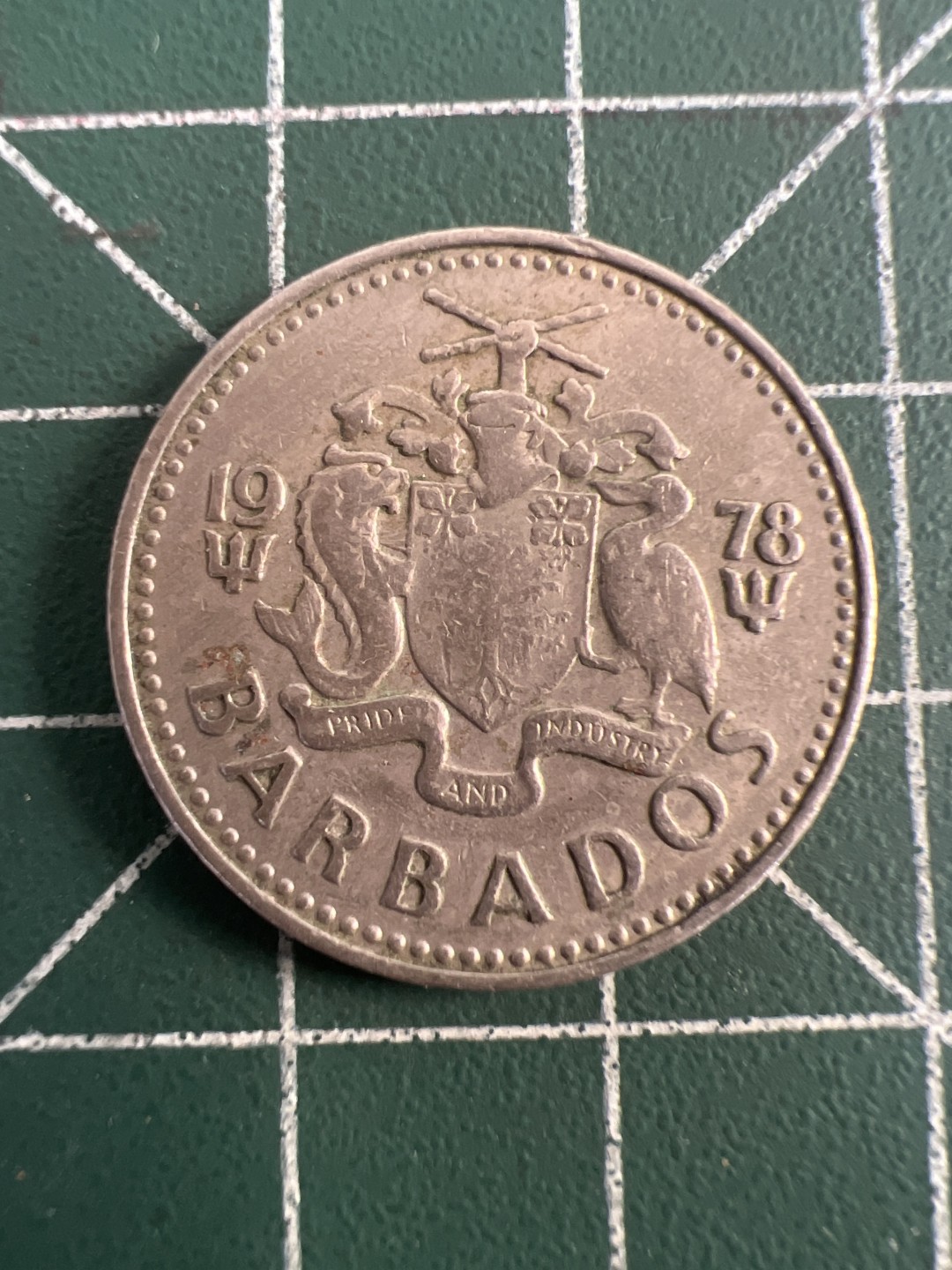 泡泡堂第九十三期  世界硬币纪念章邮票专场（无押金，无佣金，捡漏，全场20包邮，偏远地区除外） 巴巴多斯25分