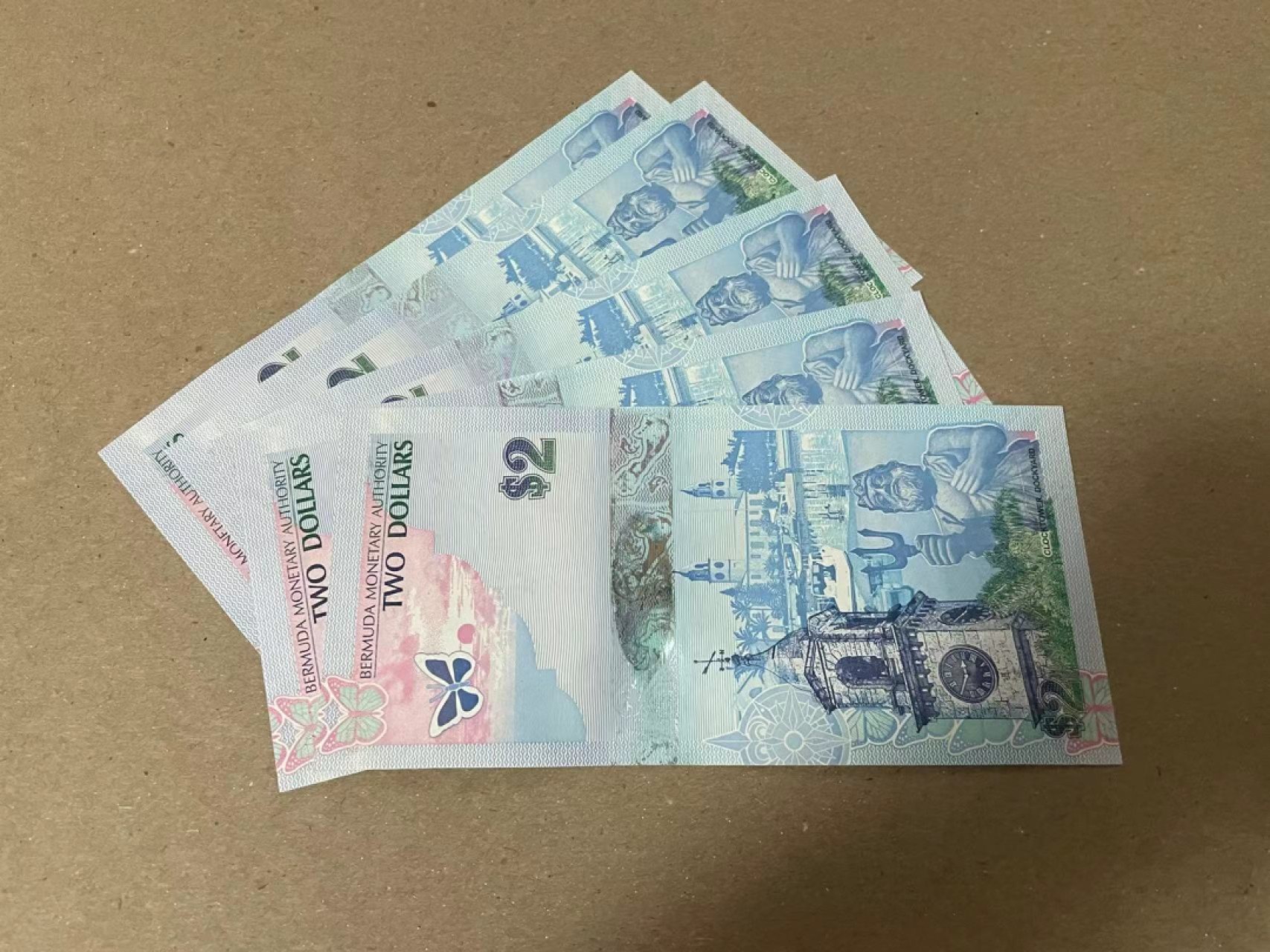 【Blue Auction】✨世界纸币精拍第222期 ——冠军舍那 【一组5张】百慕大 2009年2元 全新UNC