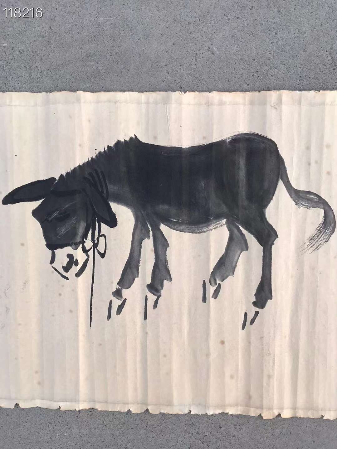 黄胄手绘纸本驴画一幅