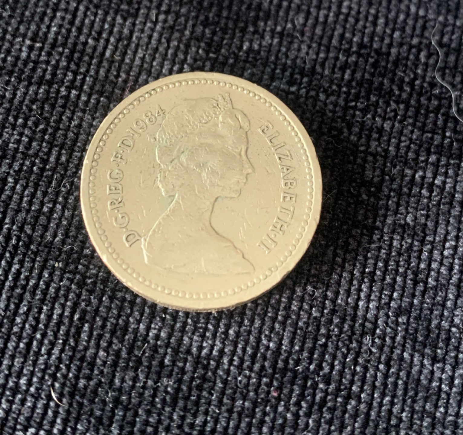 ⚜️圣域骑士收藏团之硬币散币专场 【总第8场】 欧洲 1984年英国🇬🇧1英镑硬币流通币  苏格兰蓟和花冠女王