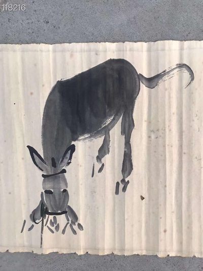 黄胄手绘纸本驴画一幅 黄胄手绘纸本驴画一幅
