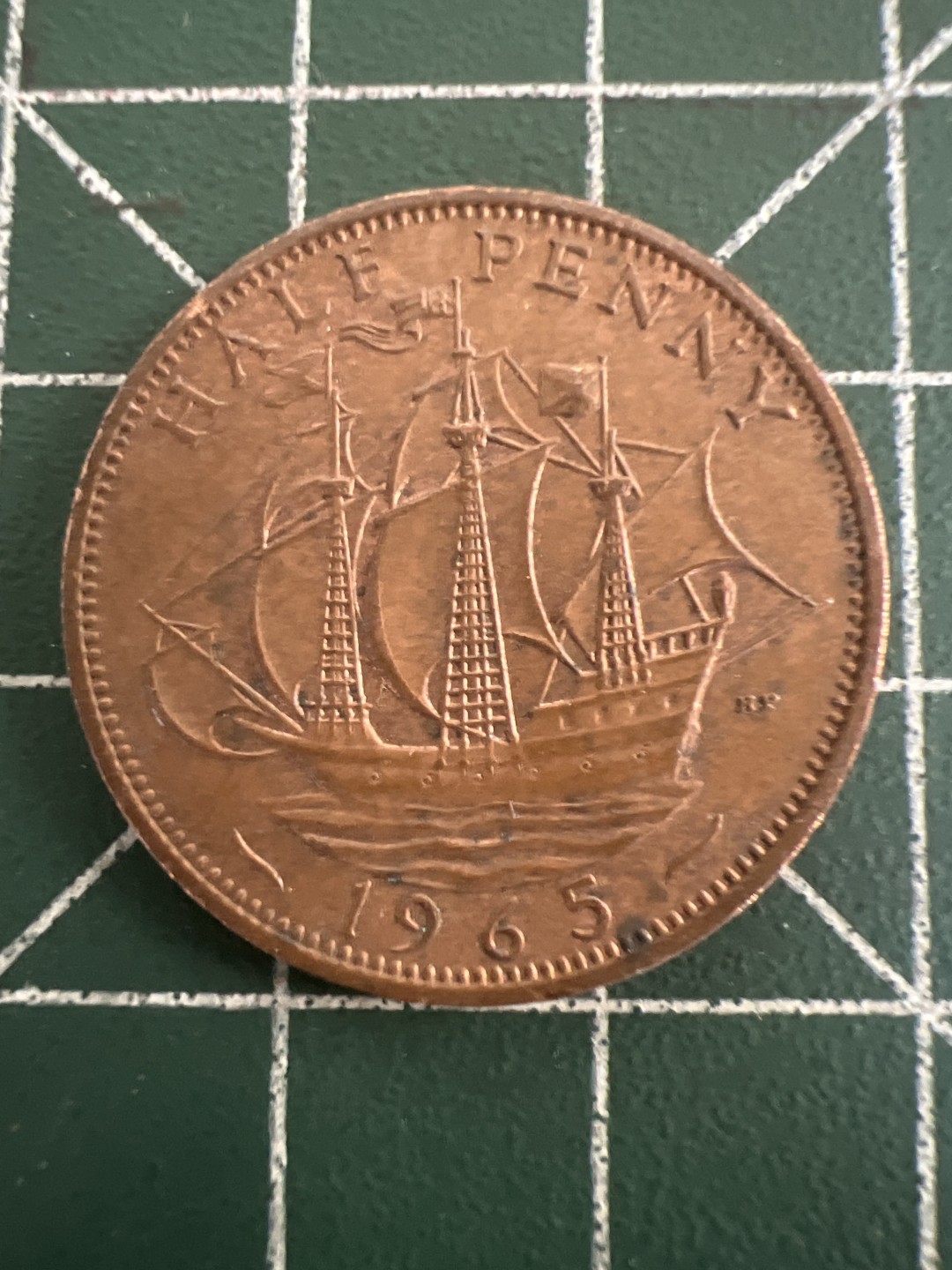 泡泡堂第九十四期  世界硬币专场（无押金，无佣金，捡漏，全场20包邮，偏远地区除外） 英国帆船半便士