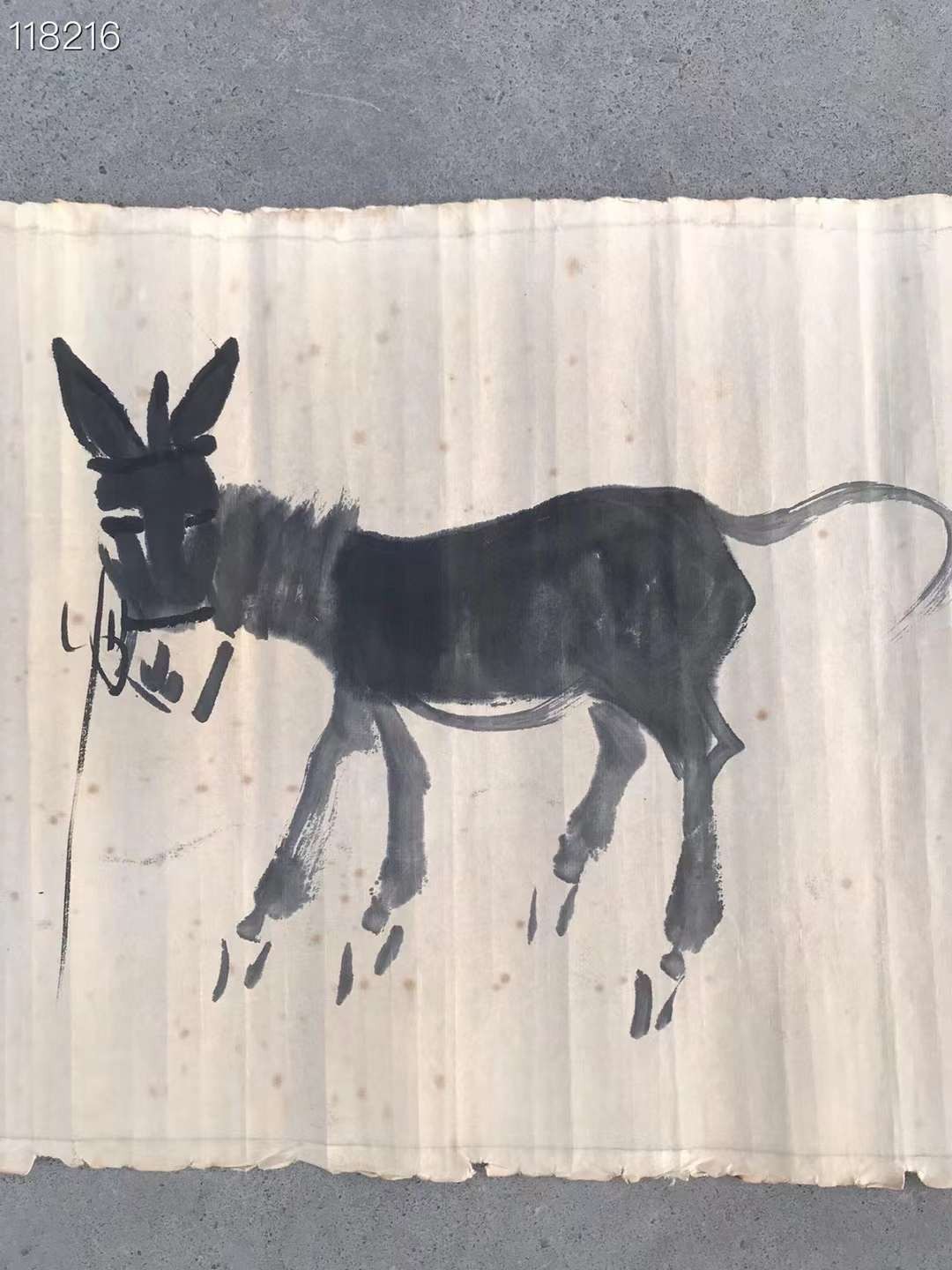 黄胄手绘纸本驴画一幅