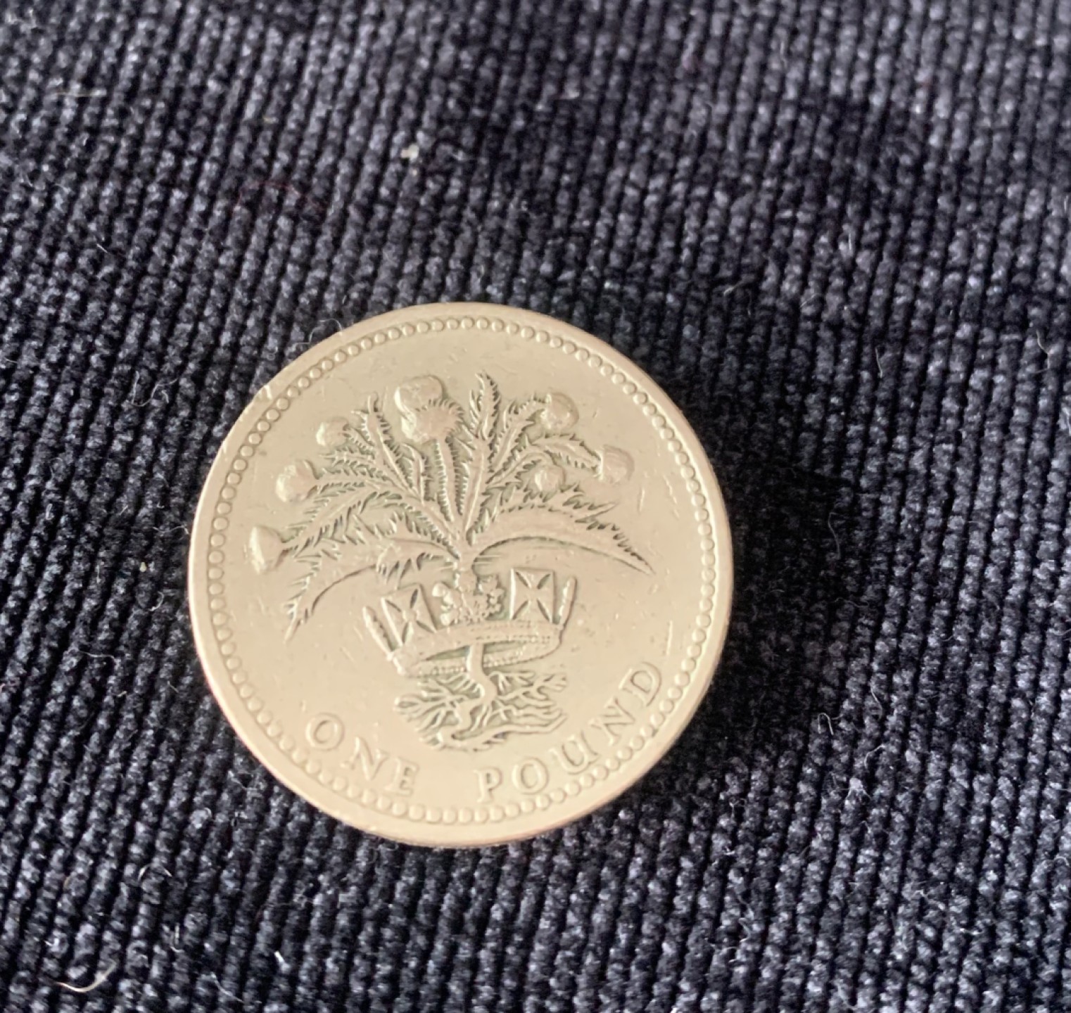 ⚜️圣域骑士收藏团之硬币散币专场 【总第8场】 欧洲 1984年英国🇬🇧1英镑硬币流通币  苏格兰蓟和花冠女王