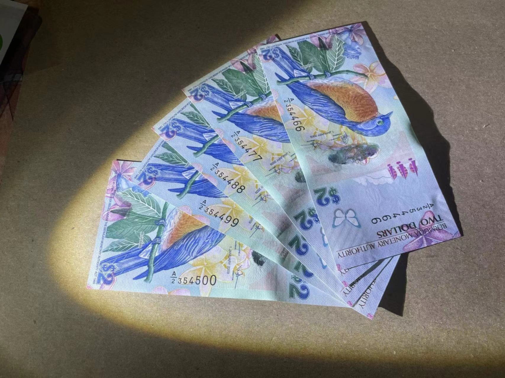 【Blue Auction】✨世界纸币精拍第222期 ——冠军舍那 【一组5张】百慕大 2009年2元 全新UNC