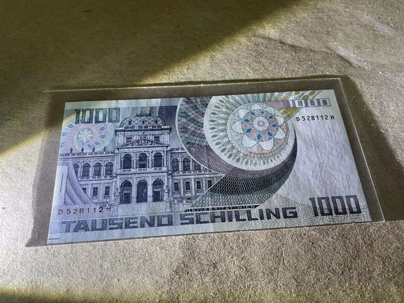 【Blue Auction】✨世界纸币精拍第222期 ——冠军舍那 奥地利 1983年1000先令 薛定谔 AU品相