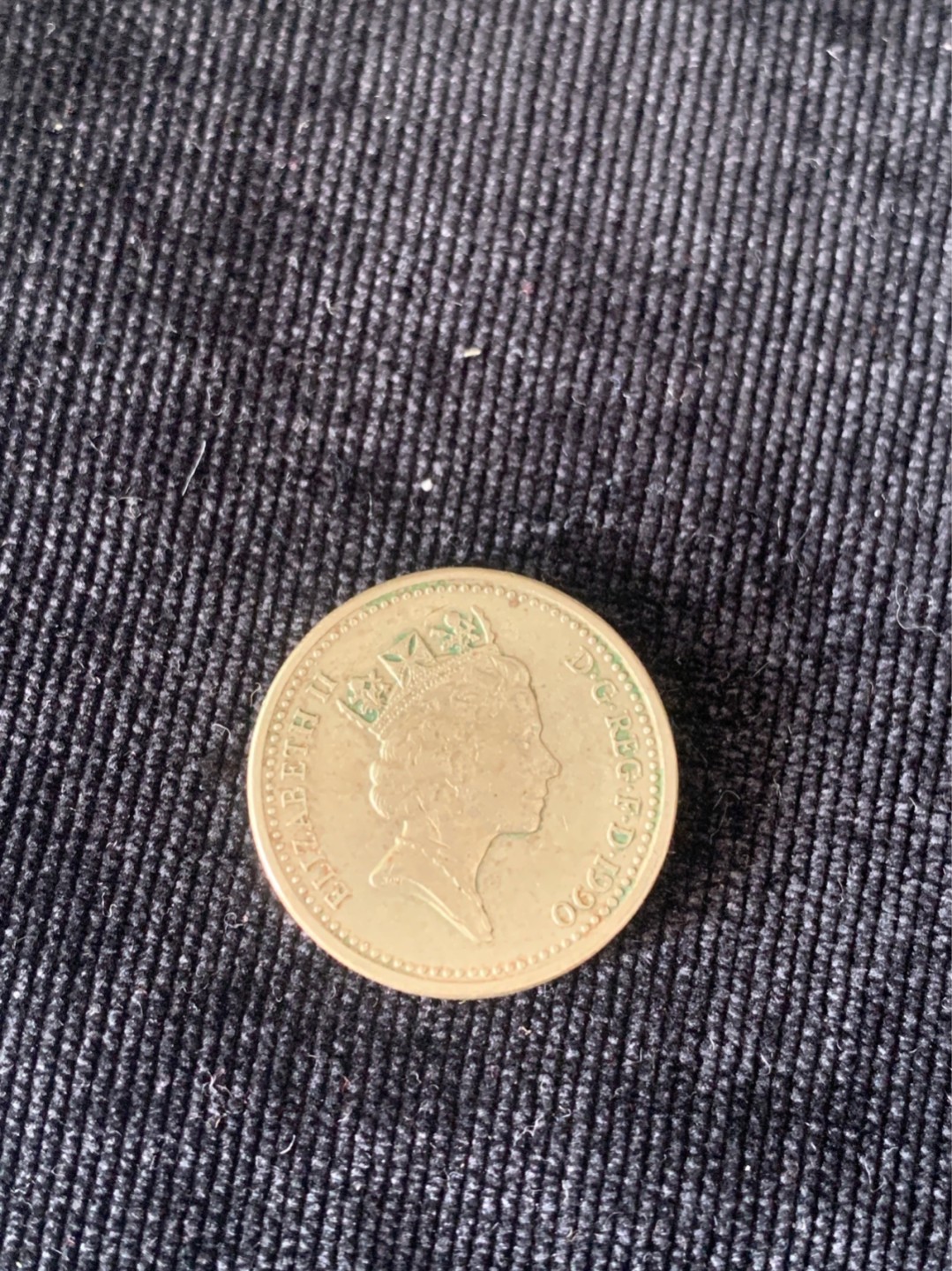 ⚜️圣域骑士收藏团之硬币散币专场 【总第8场】 欧洲 1990年英国🇬🇧1镑流通硬币 北爱尔兰韭葱和方冠女王
