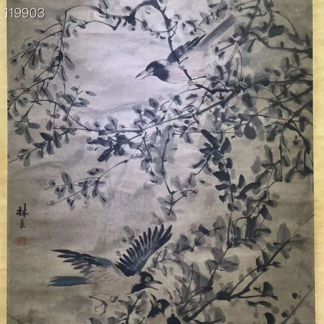 林良精品纸本花鸟图一幅
