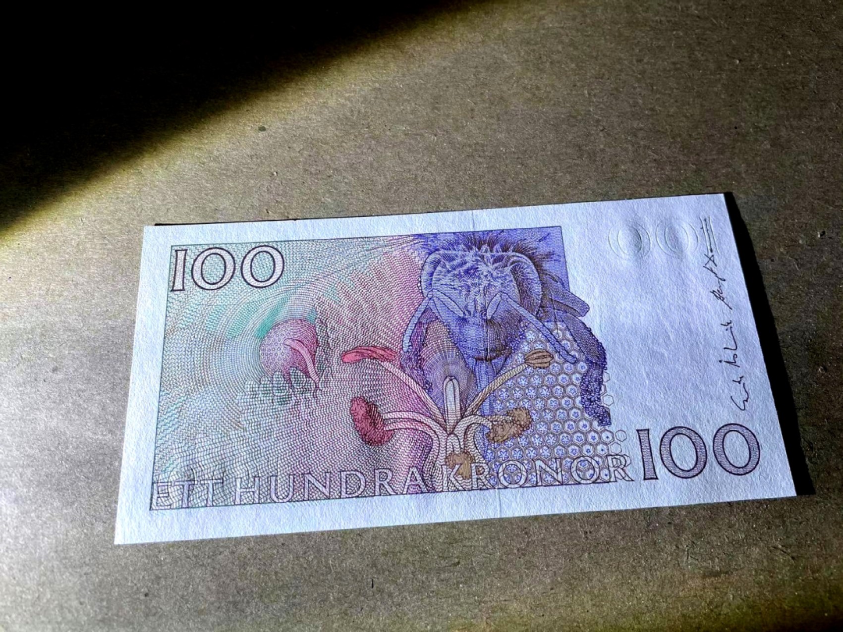 【Blue Auction】✨世界纸币精拍第222期 ——冠军舍那 【初版 p57a 大头水印】瑞典 1988年100克朗 全新UNC 非常精美