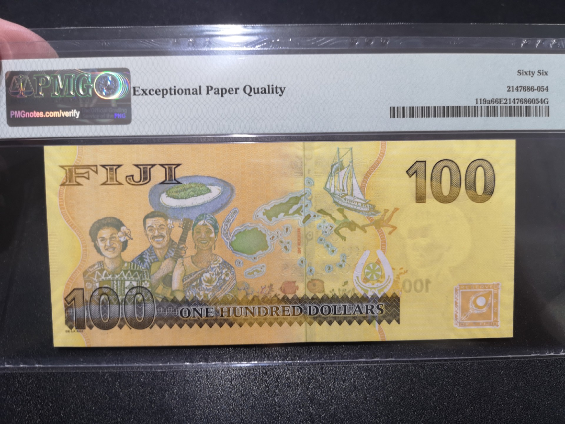 《外钞收藏家》第二百零一期 2013年斐济100刀 PMG66 首发冠无47
