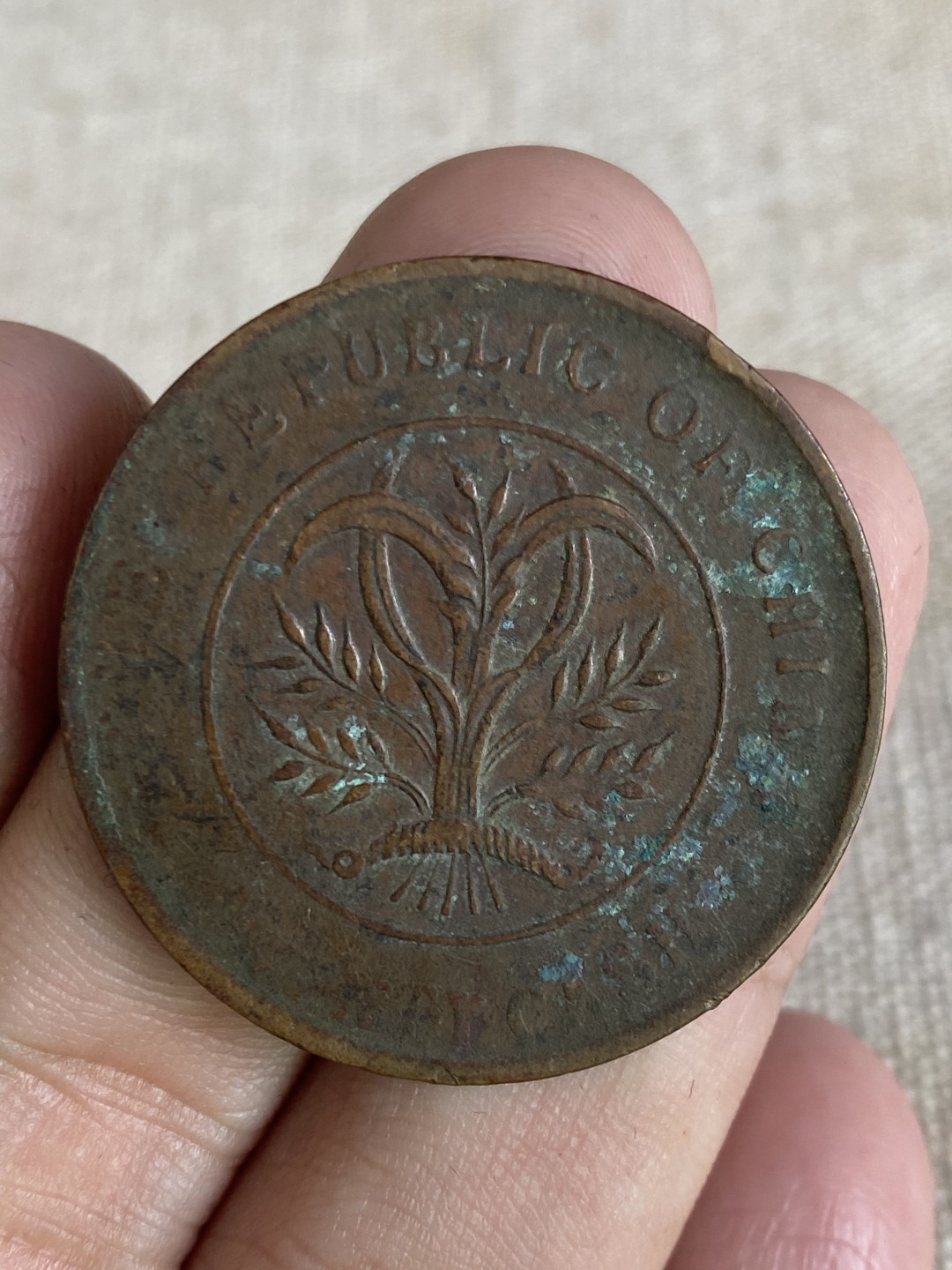 清代民国机制钱币专场（永久保真） 中华民国 当制钱二十文 湖南省造 包浆均匀