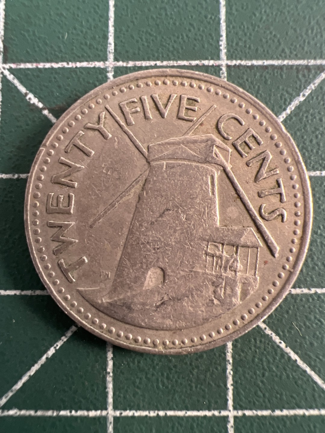 泡泡堂第九十三期  世界硬币纪念章邮票专场（无押金，无佣金，捡漏，全场20包邮，偏远地区除外） 巴巴多斯25分