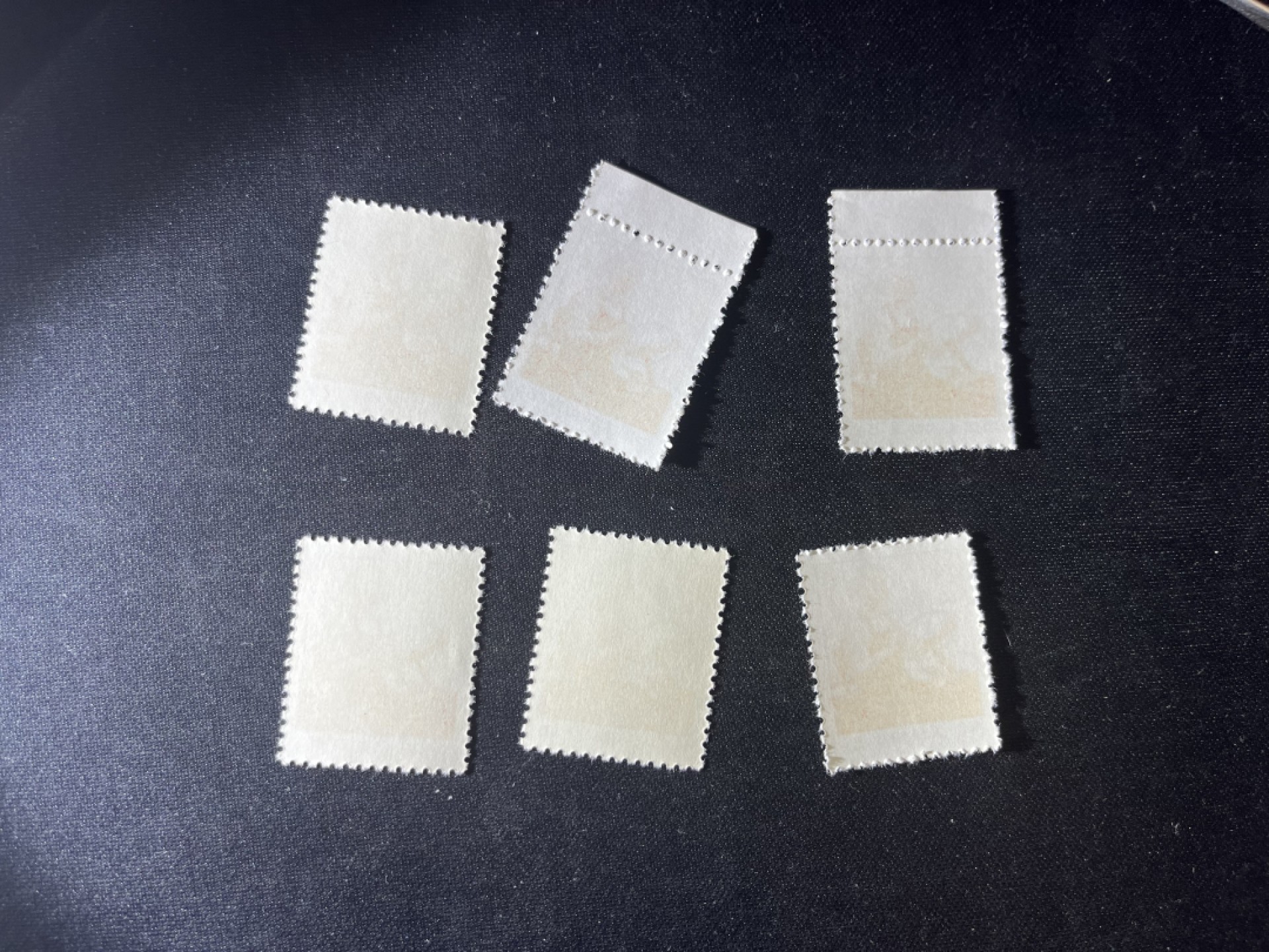 洪涛臻品 精品邮票限时拍卖第二十一期 普无号 5分女拖拉机手，6枚一组，版撕嘎嘎绝，1枚极其轻微细小压痕，文革期间发行的唯一一套普票，非常有特点，集邮册中不可缺少的一组，文革票人气足，潜力大，目前处于价值洼地，版撕全品可直接评级，版撕小票价格便宜，多多益善，注意捡漏