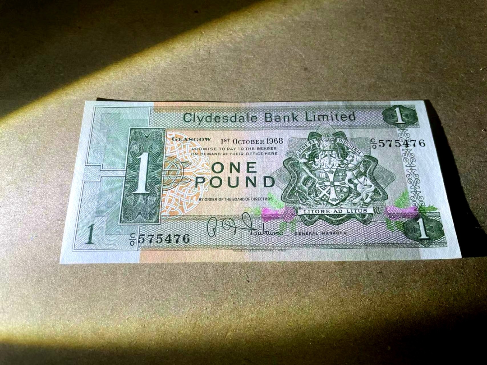 【Blue Auction】✨世界纸币精拍第222期 ——冠军舍那 苏格兰 1968年1镑 大船 全新UNC 雕刻精美