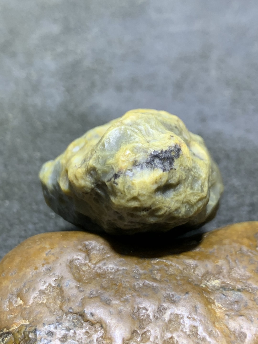 精美阿拉善高玉化蜂窝筋脉石原石一颗，