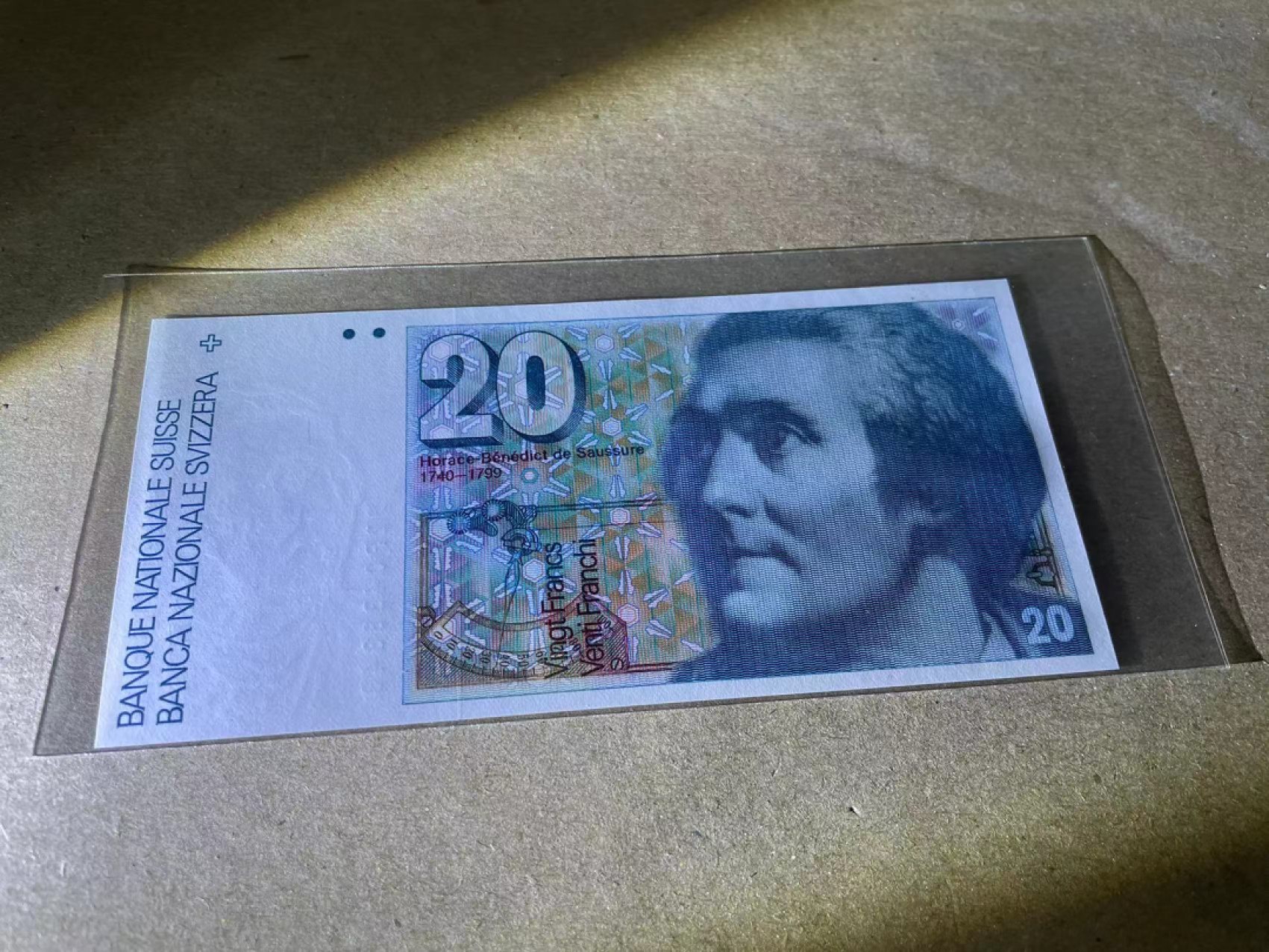 【Blue Auction】✨世界纸币精拍第222期 ——冠军舍那 瑞士 1992年20法郎 全新UNC