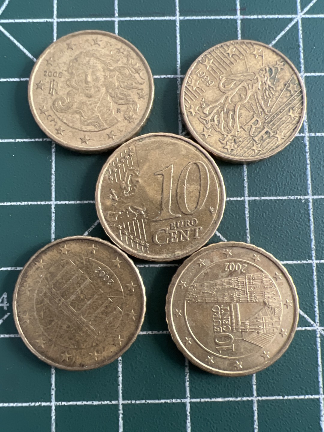 泡泡堂第八十三期  世界硬币邮票专场（无押金，无佣金，捡漏，全场20包邮，偏远地区除外） 十欧分5个