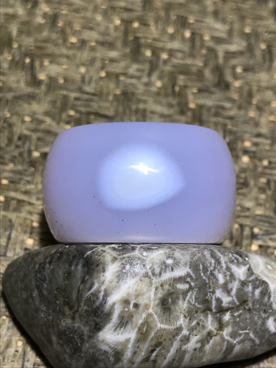 精美天然天眼高玉化玛瑙扳指一个！