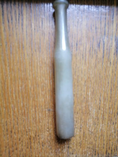 清代和田白玉大烟嘴 - 清代和田白玉大烟嘴