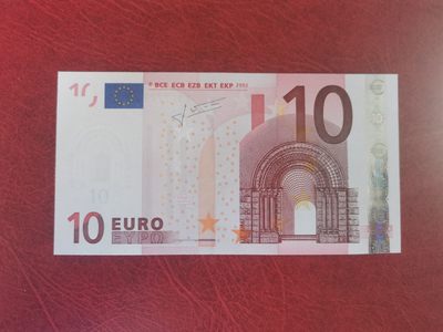 欧盟纸币Euro 极品双狮子靓号 2002版10欧元 Y冠希腊 全新UNC  高分品相 - 欧盟纸币Euro 极品双狮子靓号 2002版10欧元 Y冠希腊 全新UNC  高分品相