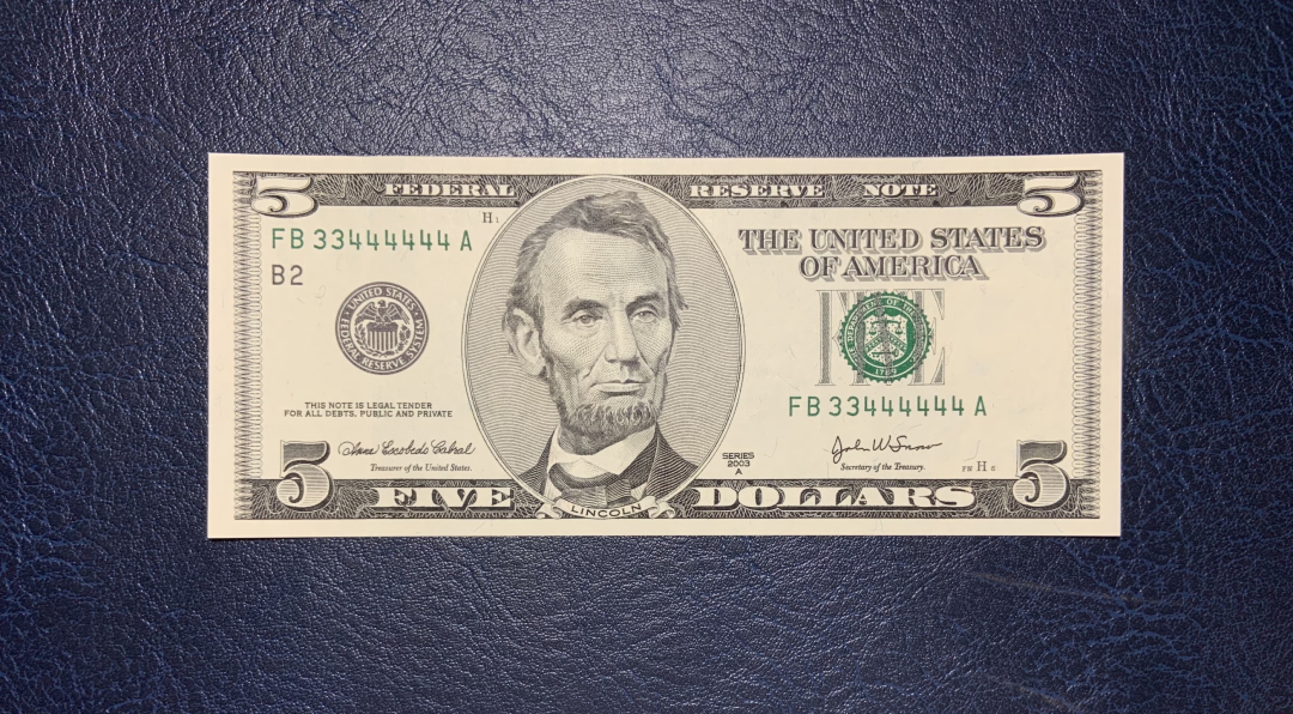 收藏联盟Quantum Auction 第189期中秋拍卖(已更新) 美国2003年5美元 品相全新unc 尾六同大象号 