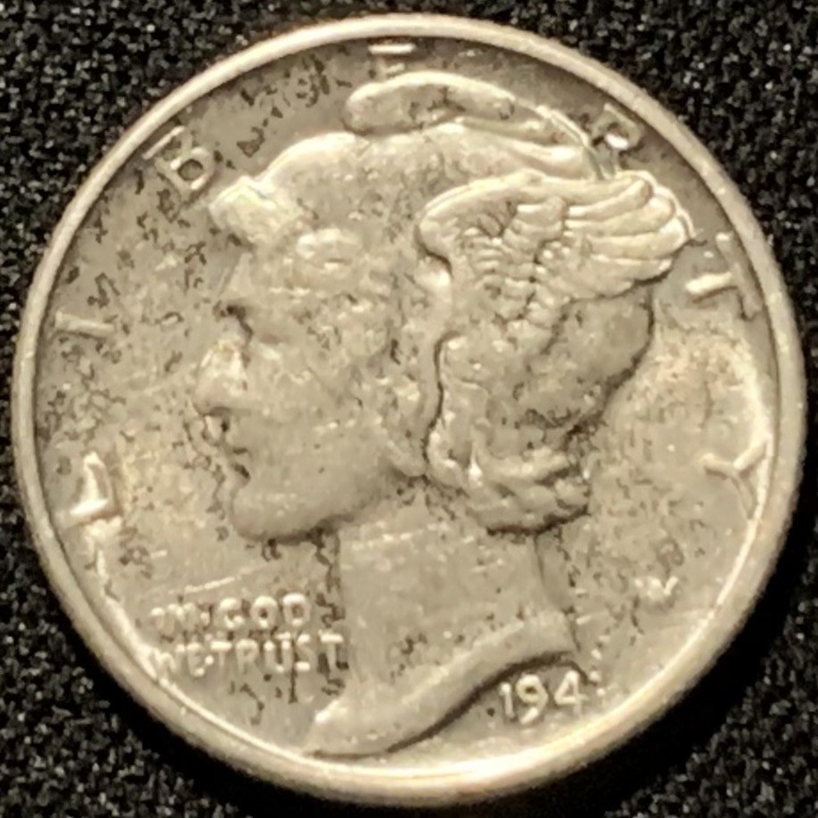 紫瑗钱币——第206期拍卖 美国 1941年 墨丘比利 小飞侠 10美分 2.5克 0.9银