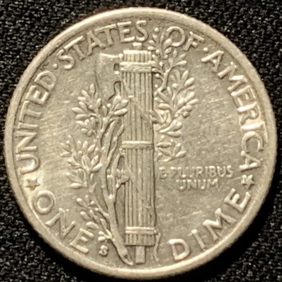 紫瑗钱币——第206期拍卖 美国 1941年 墨丘比利 小飞侠 10美分 2.5克 0.9银