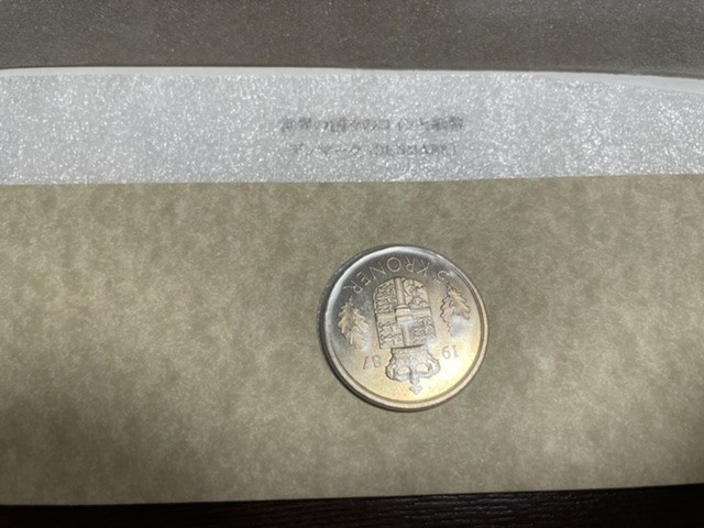 富兰克林原装世界纸币硬币套装专场第一场 丹麦纸币unc硬币bu