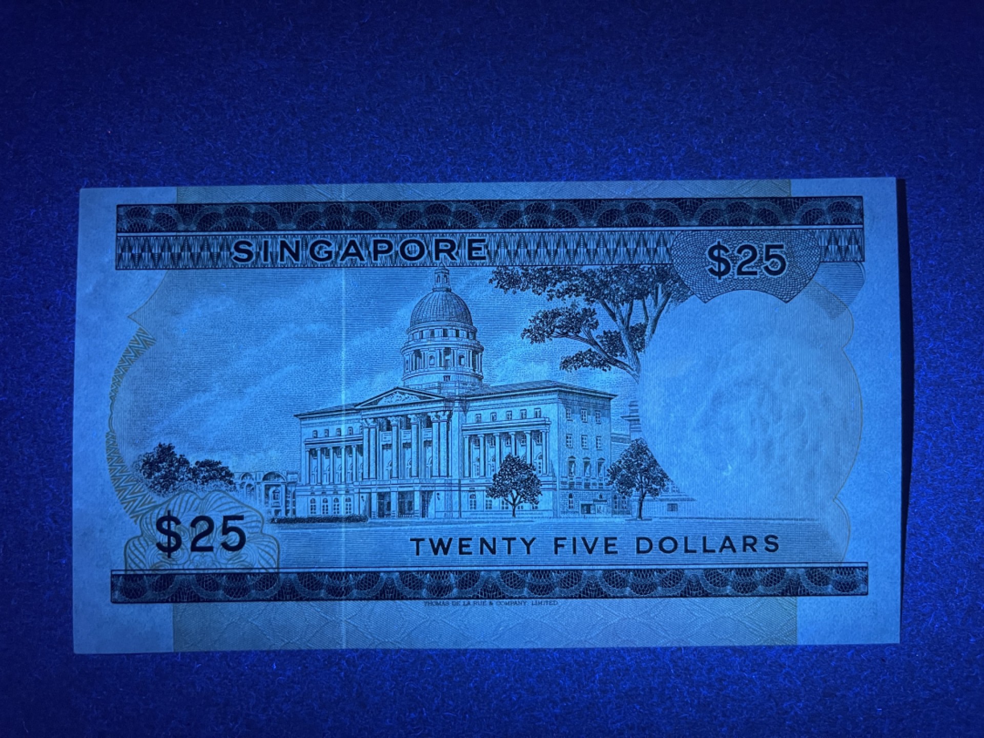 《张总收藏》72期——外币经典 新加坡25元 UNC 1972年 花版