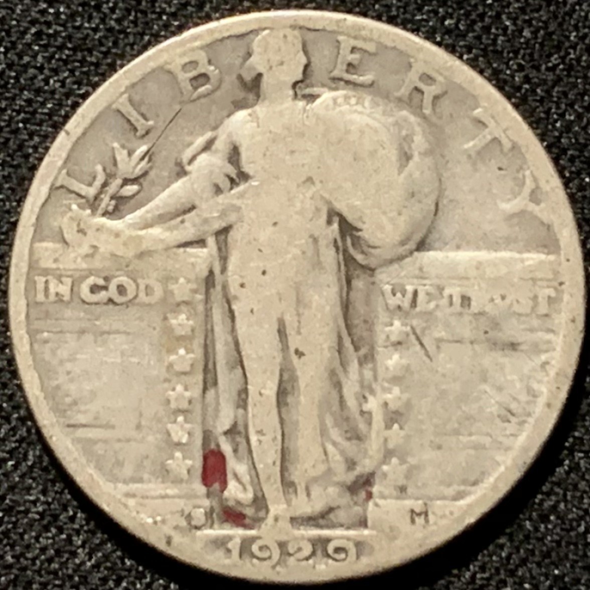 紫瑗钱币——第206期拍卖 美国 1929年 小飞鹰 25美分 6.25克 0.9银