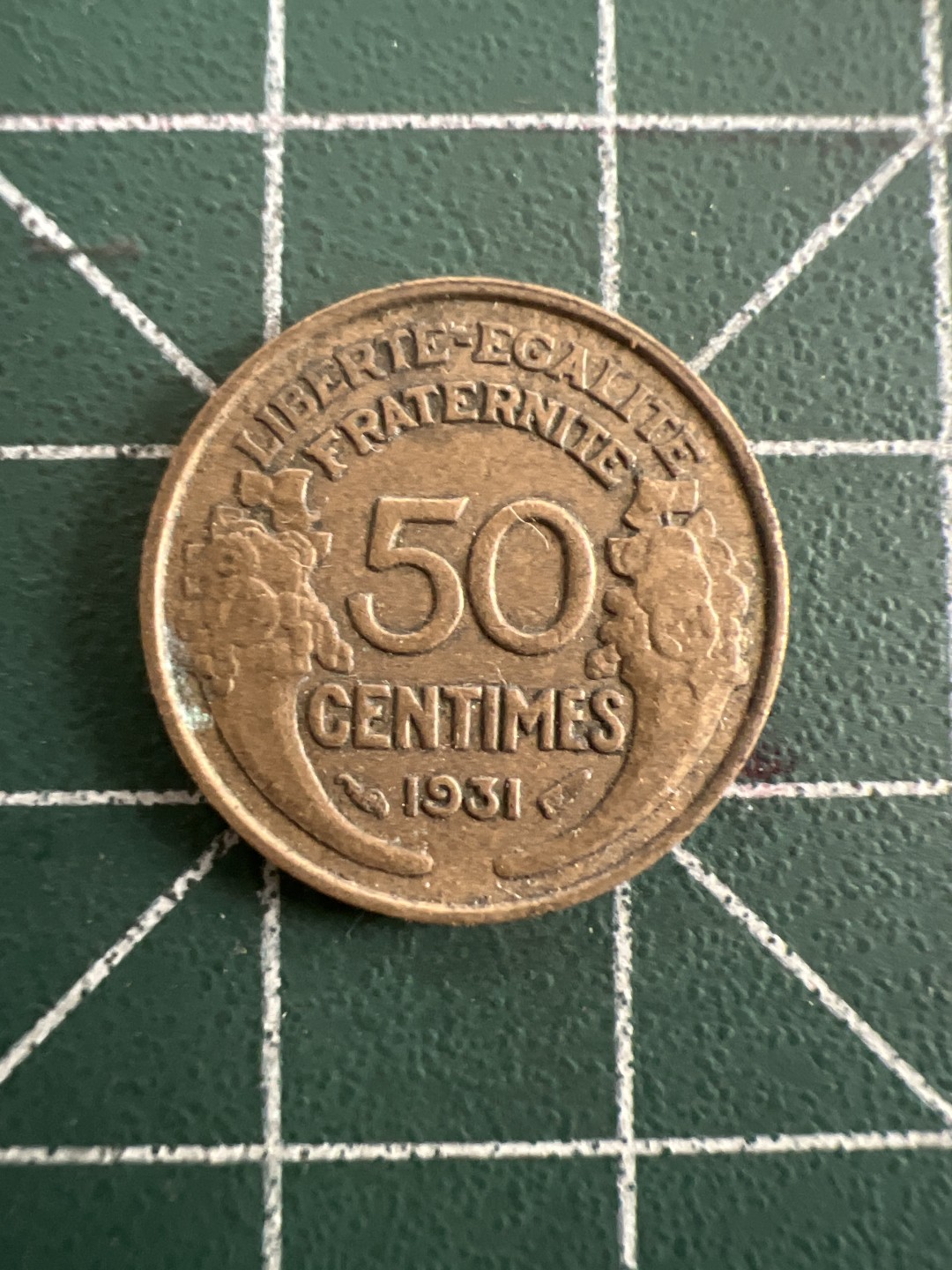 泡泡堂第八十五期  世界硬币纪念章邮票专场（无押金，无佣金，捡漏，全场20包邮，偏远地区除外） 法国1931年50分