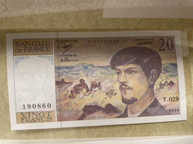 富兰克林原装世界纸币硬币套装专场第一场 法国纸币unc硬币bu