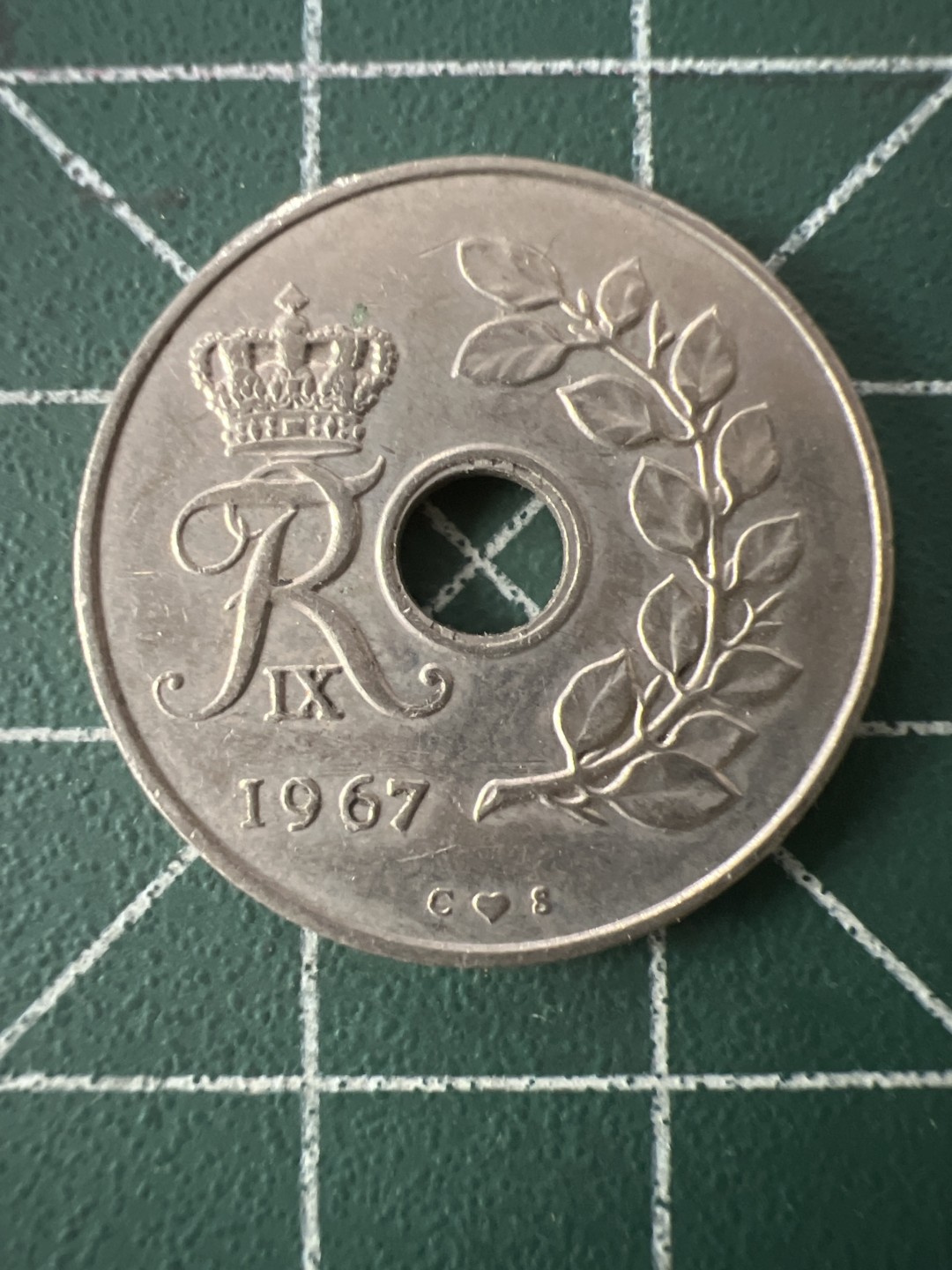 泡泡堂第九十三期  世界硬币纪念章邮票专场（无押金，无佣金，捡漏，全场20包邮，偏远地区除外） 丹麦25欧尔