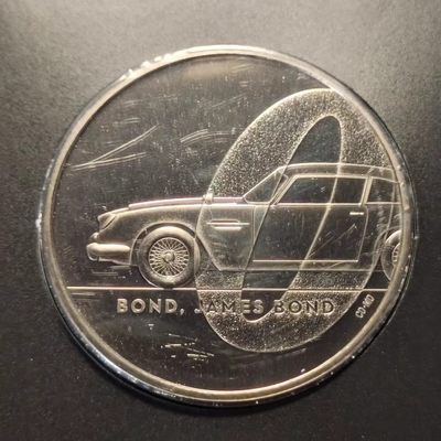 0起1加-纯粹捡漏拍-117场银币套币场 - 英国2020年5镑007詹姆斯邦德诞生100周年纪念币-卡装