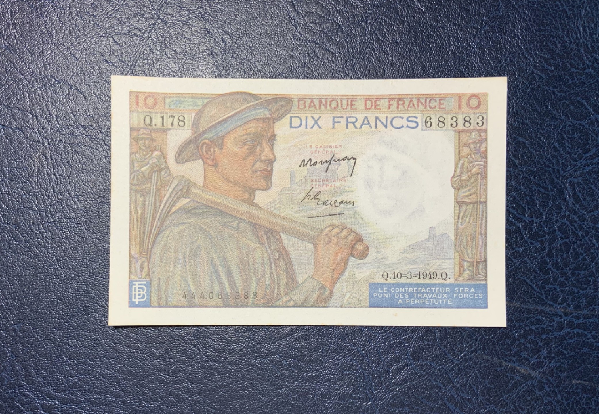 收藏联盟Quantum Auction 第190期拍卖(已更新) 法国1949年5法郎 品相UNC-