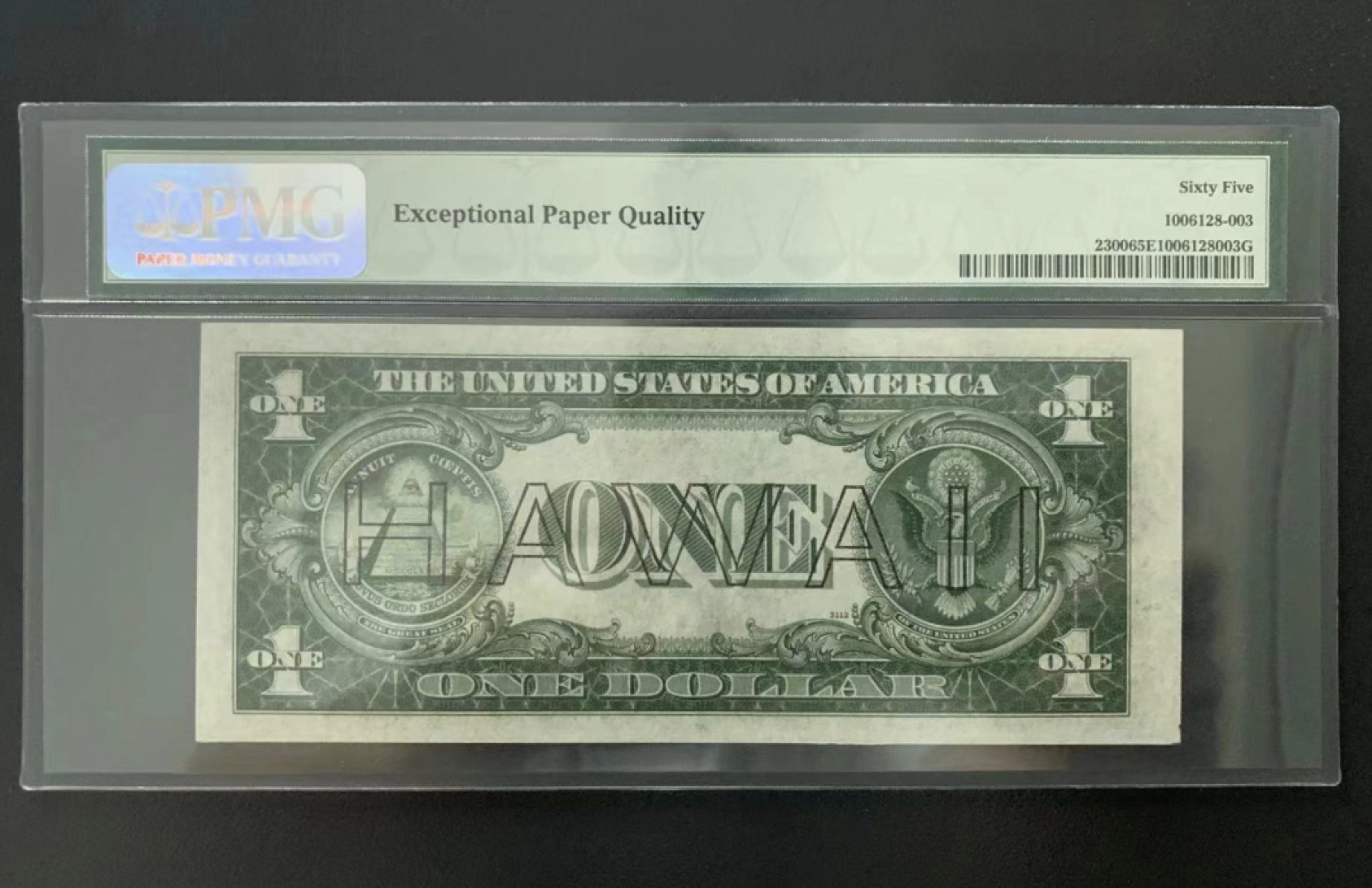 收藏联盟Quantum Auction 第190期拍卖(已更新) 美国1935年1美元夏威夷券 PMG65 二战紧急发行(美军在太平洋战场发行的军票，稀少)