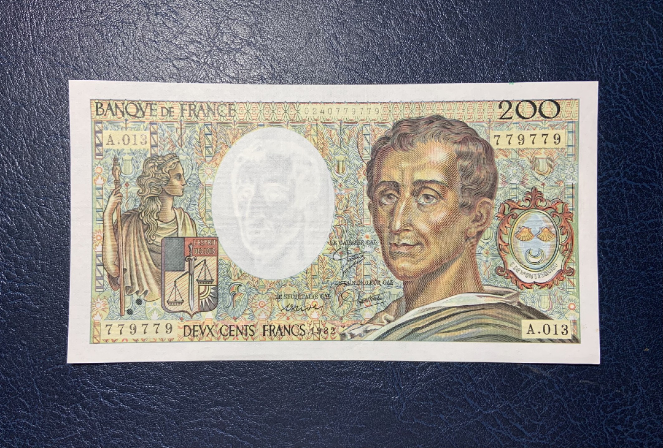收藏联盟Quantum Auction 第190期拍卖(已更新) 法国1982年200法郎 非全新 品相如图 重复号